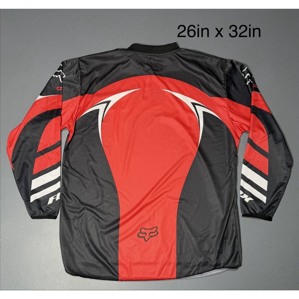 Fox Racing HC Motocross Jersey XXL Red Black NWT MX Dirt Bike Certificate - Picture 5 of 6
